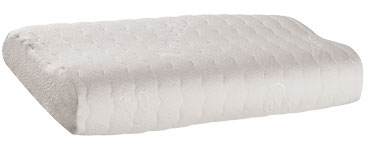 Latex-Kissen LK 50 mit zwei herausnehmbaren Platten aus Latex.